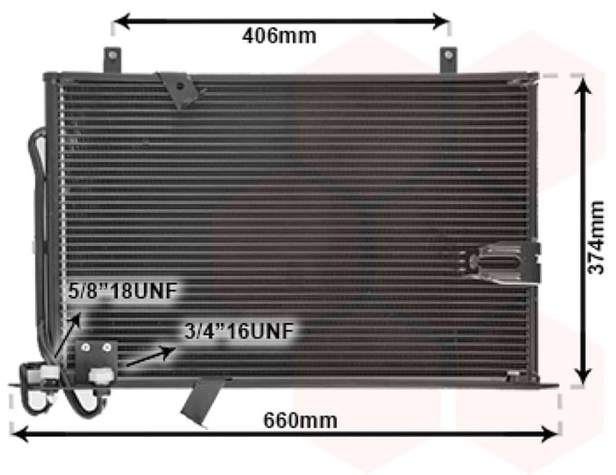 Van Wezel - LUCHTCONDENSATOR VOOR BMW 5 E34 1987-1996 64538390956