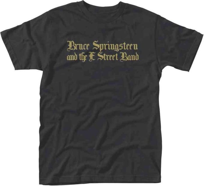 Bruce Springsteen Heren Tshirt -M- Black Motorcycle Guitars Zwart