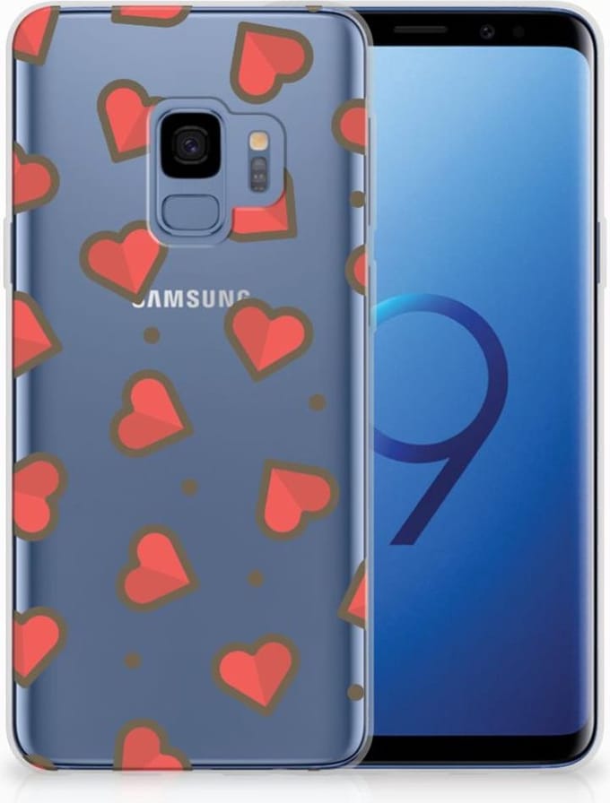 Samsung Galaxy S9 TPU bumper Hearts