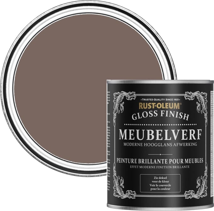 Rust-Oleum Bruin Meubelverf Hoogglans - Oever 750ml