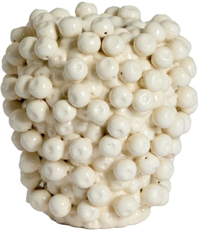 Light & Living - Vaas BERRIES - Wit - 20x20x22.5 cm