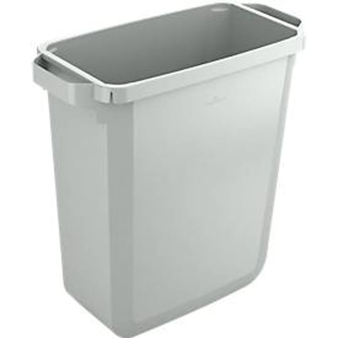 Afvalverzamelbak voor recycleerbaar afval Durabin® 60 L - grijs zonder deksel