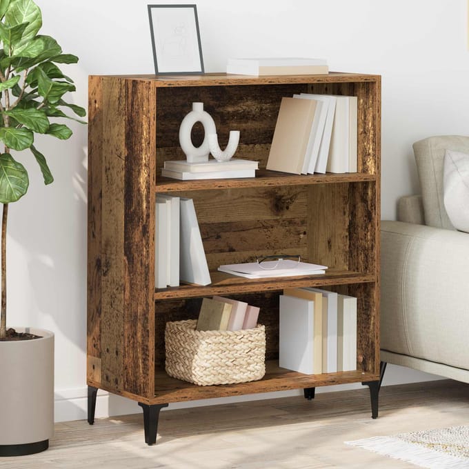 vidaXL - Dressoir - Oudhout - 69,5 - x - 32,5 - x - 90 - cm - Bewerkt - hout