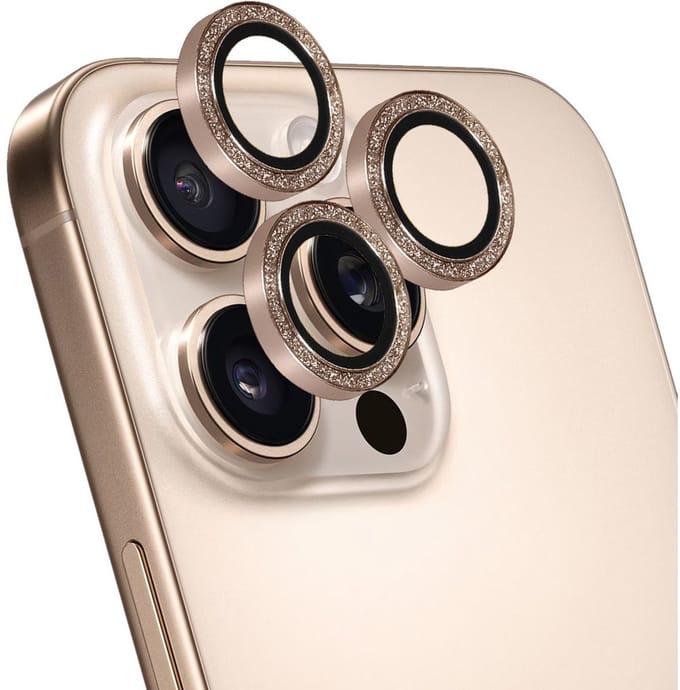 Mobiparts Camera Lens Protector Apple iPhone 16 Pro/16 Pro Max Rose - Goud