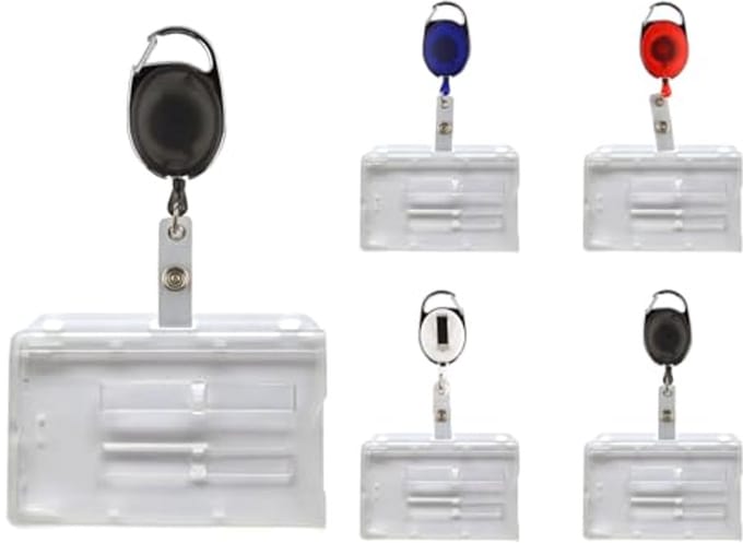 KAARTHOUDER MET Schuif VOOR 2 Kaarten Skipasjeshouder ID-kaarthouder JOJO ID-kaarthouder (zwart transparant)