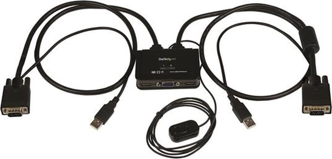 StarTech.com 2 Port USB VGA Cable KVM Switch