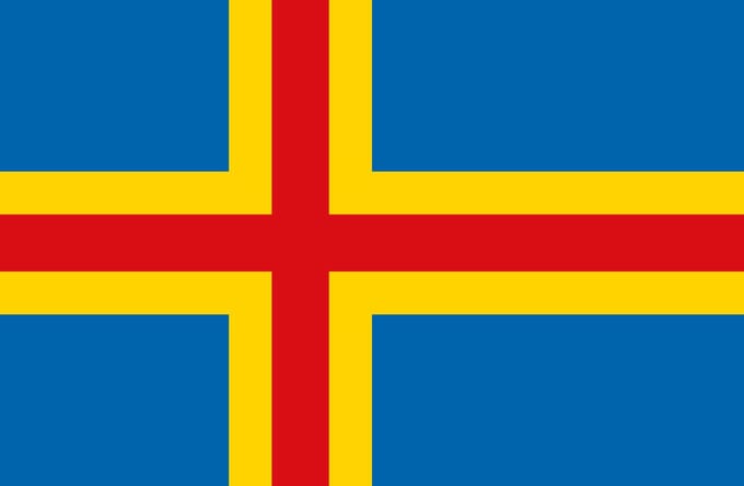 Vlag Aland 50x75cm