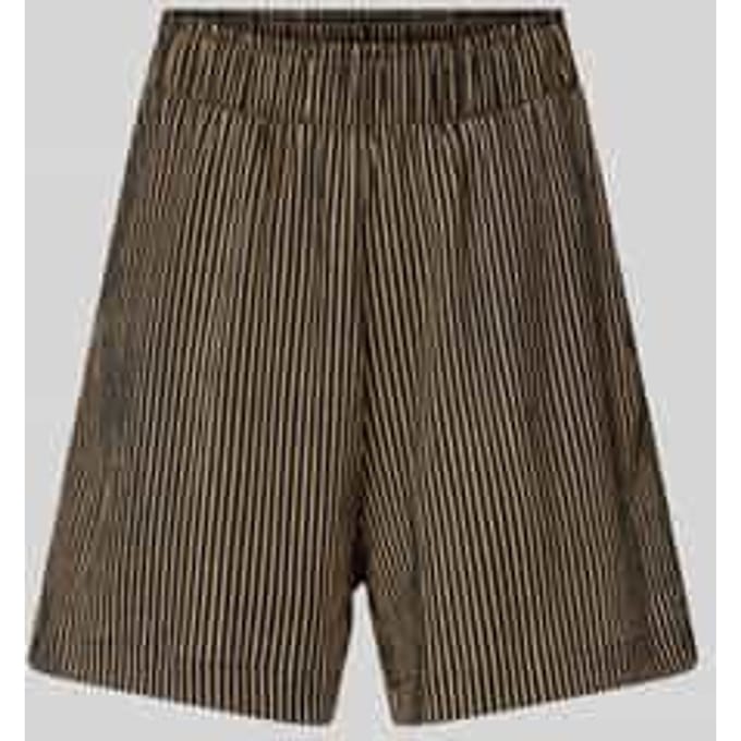 Korte loose fit broek met structuurmotief
