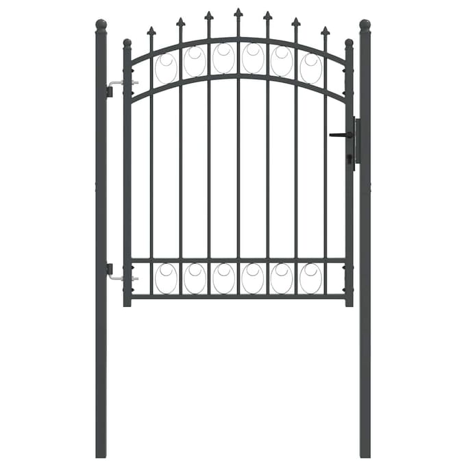vidaXL - Hekpoort - met - spijkers - EMMEN - 104 - x - 109,5 - cm - Vergrendelbaar