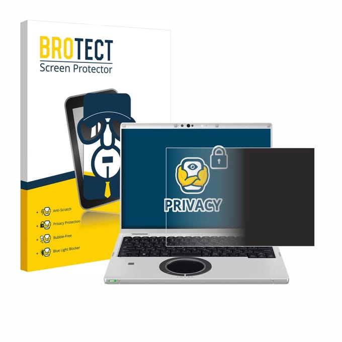 BROTECT - privacy screenprotector voor Panasonic CF-FV3 - Folie Beschermfolie Blauwlichtfilter
