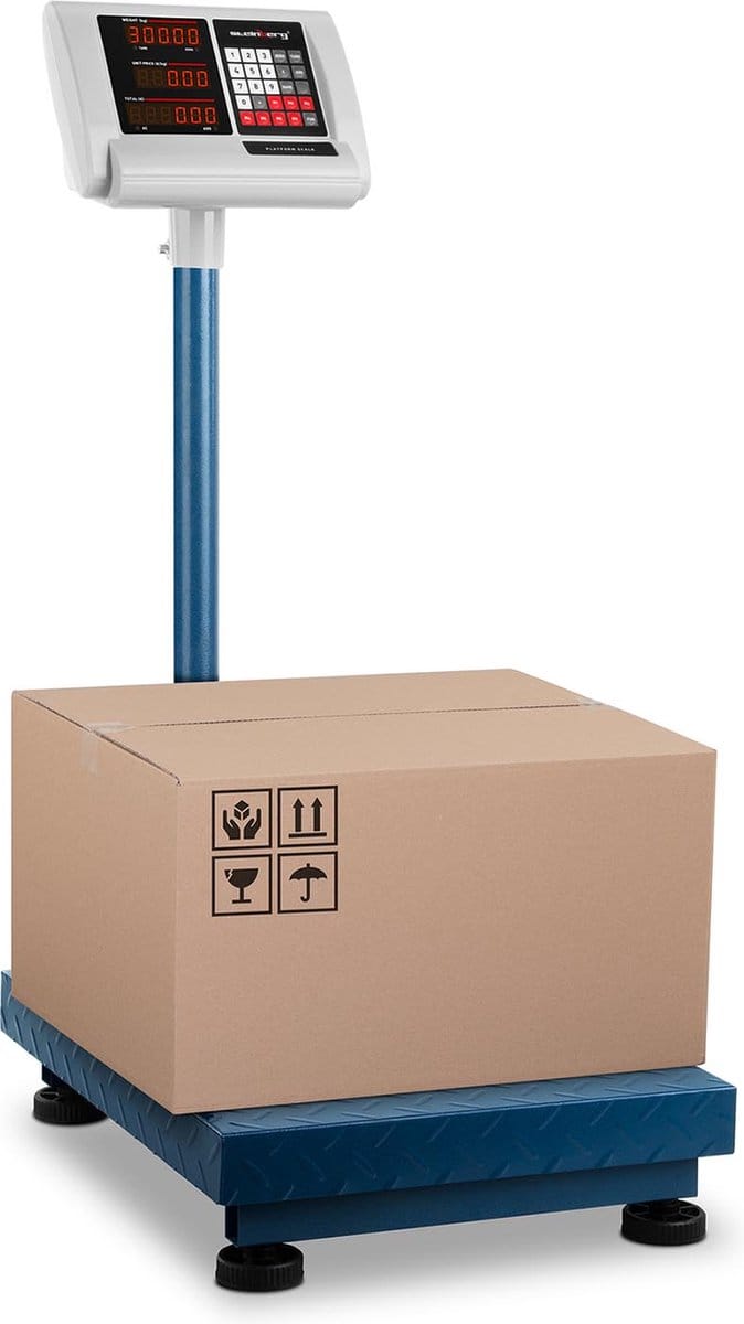 Platformweegschaal - 300 kg / 0,05 kg - 40 x 50 cm - opvouwbaar - LED - Steinberg Systems