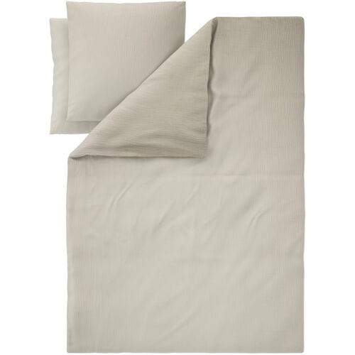 LIVARNO Mousseline dekbedovertrek 200 x 200 cm (Beige)