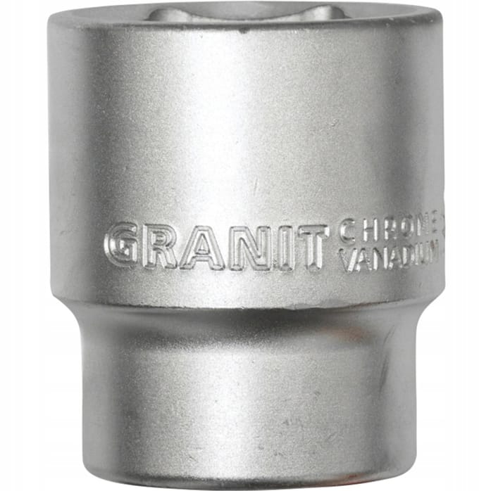 Dop Bitsleutel 3/4" Zeskant 36mm Kort - Granit Black Edition