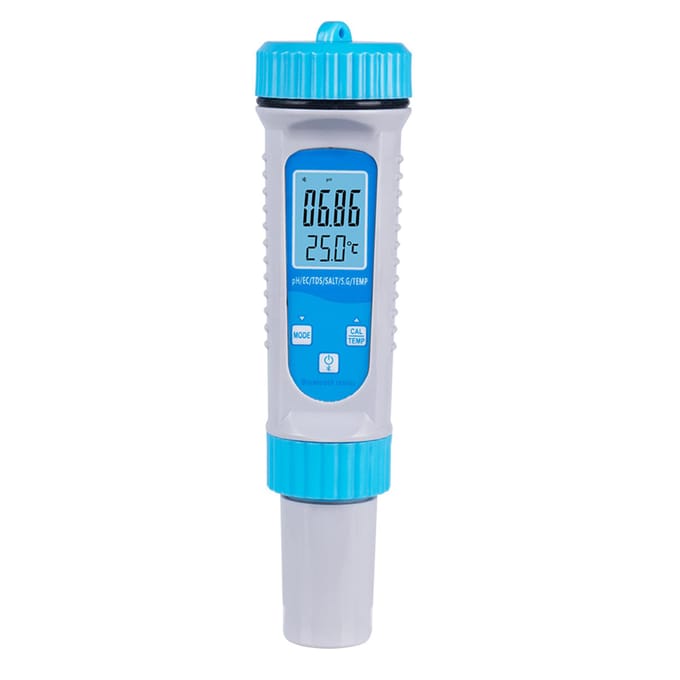 Smart BT 6 in 1 pH-tester Zwembadwater pH EC TDS ZOUT S.G Temperatuurtester Zwembadwaterkwaliteit