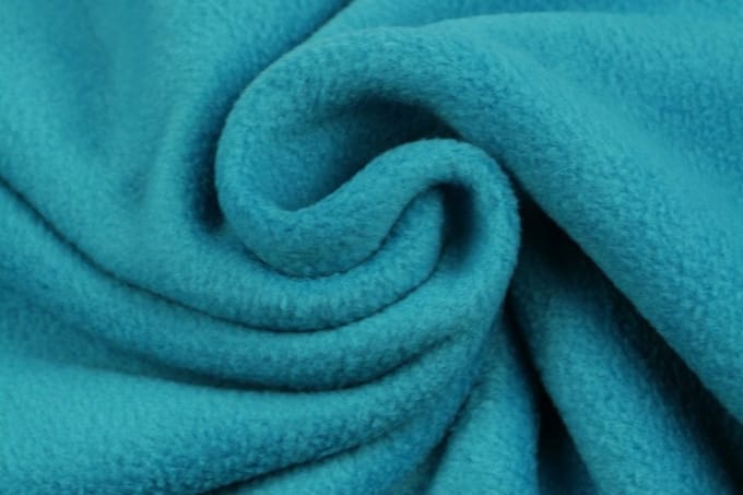 10 meter fleece stof - Petrol - 100% polyester