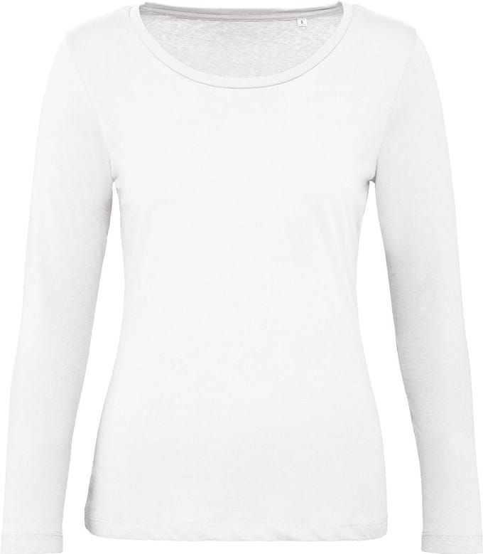 B&C Ladies' organic Inspire long-sleeve T-shirt CGTW071 - White - S