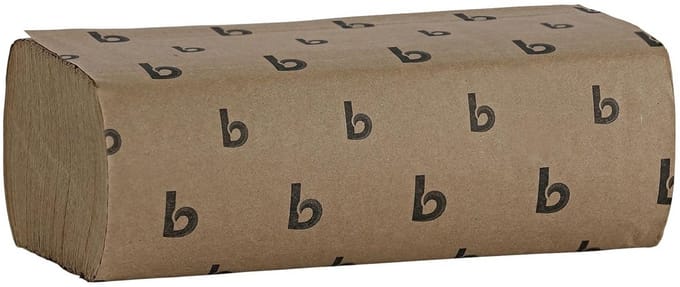 Multi-Fold Papier Handdoeken voor Keuken en Toilet - Bruin