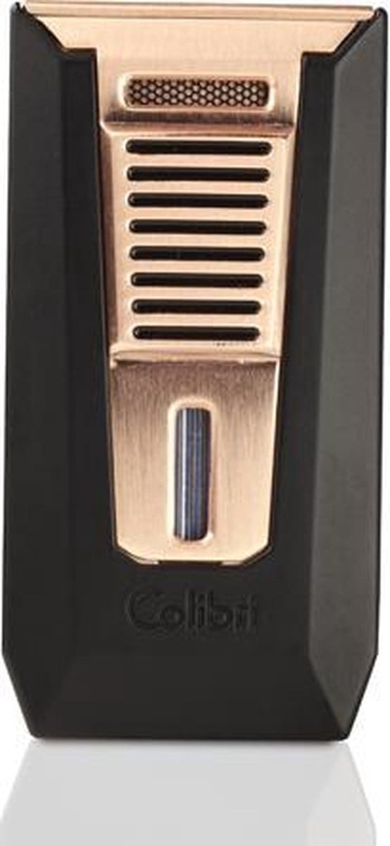 Colibri aansteker Double Flame Slide Black/Rose Gold