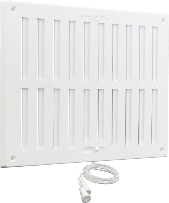 Air Control Rooster Kunststof - 200 x 250 mm - Wit