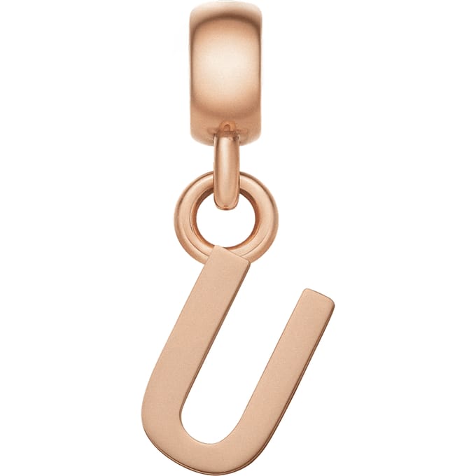 Daniel Wellington DW Charm Letter U Rose Gold