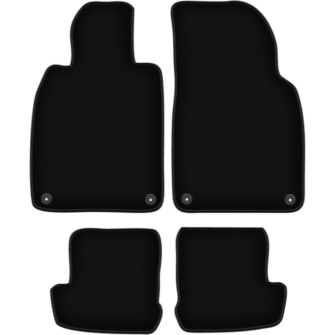 BASIC zwarte veloursmatten voor: Porsche 911 (type 991) coupé, targa, cabrio (2010-2019)
