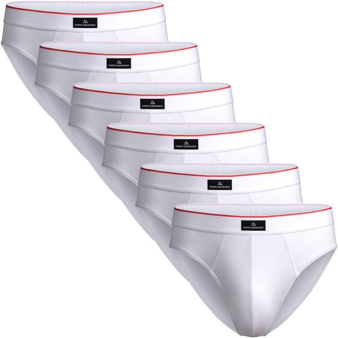 DANISH ENDURANCE Slips - Zachte Katoenen Slips Ondergoed - Heren - 6 paar - 3XL