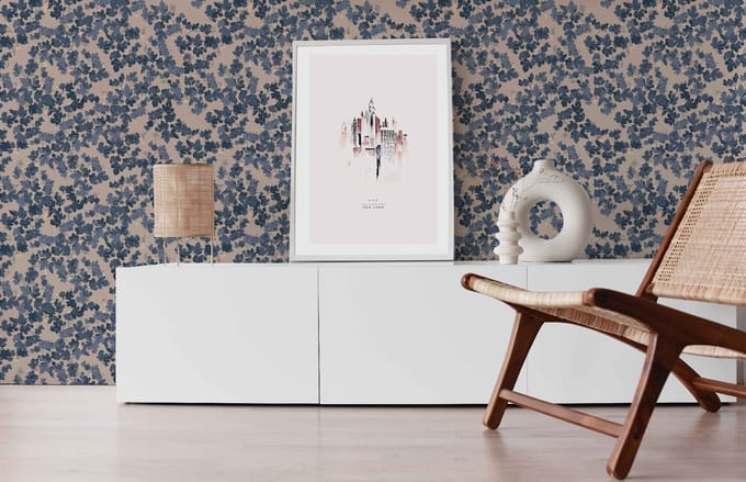 Annet Weelink Deep Forest Beige   8945004824370   Behang