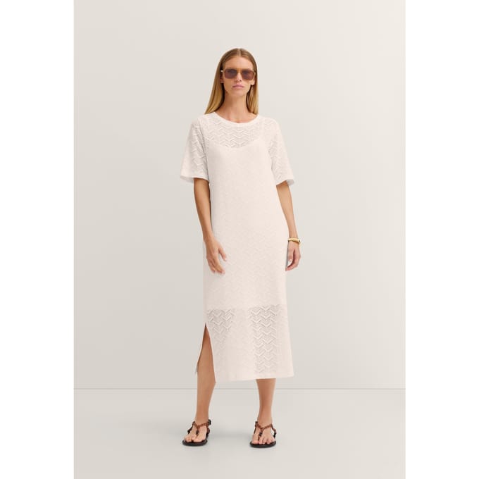 Bugatti Damen Zomerjurk met structuur van katoenmix