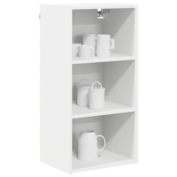 vidaXL - Hangkast - Wit - 40 - x - 29,5 - x - 80 - cm - Bewerkt - hout