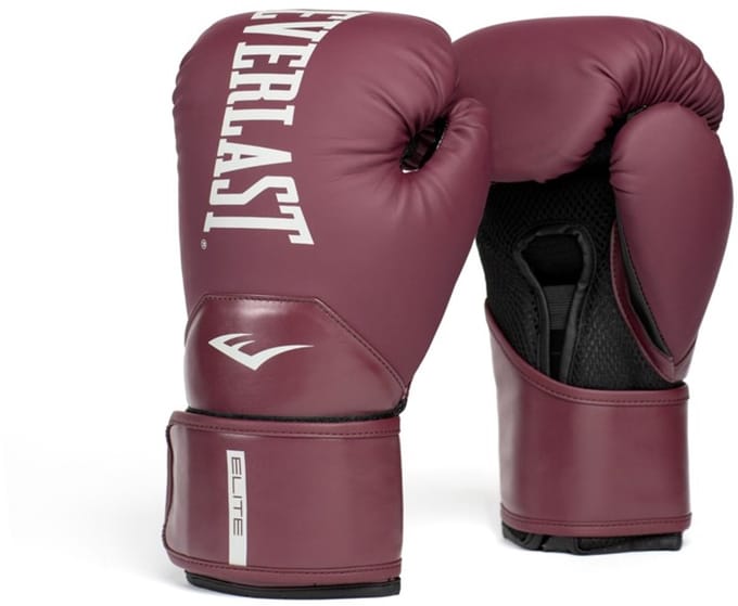 Everlast Elite 2 Boxing Gloves Bordeaux 12-OZ