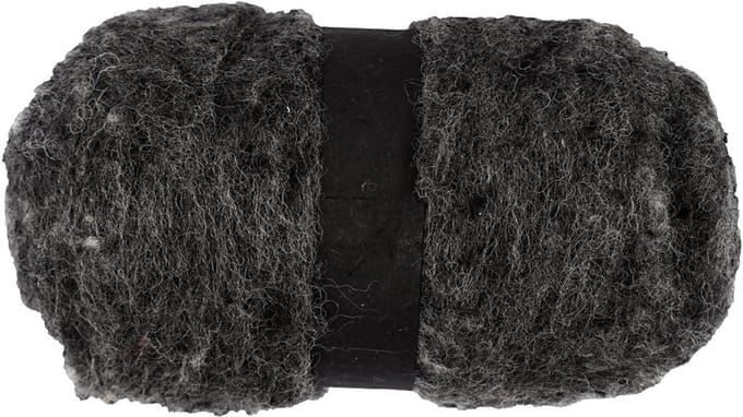 Gekaarde Wol, natural grey, 100 gr/ 1 bol