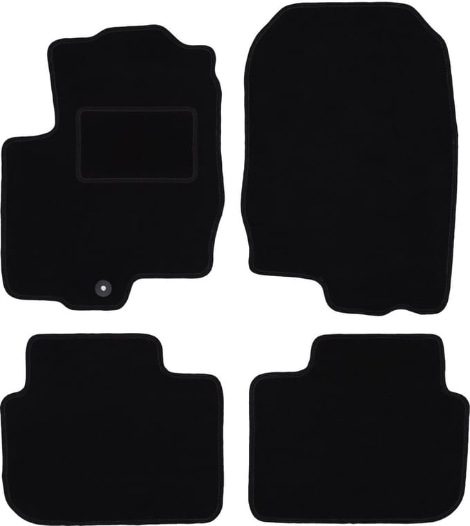 Zwarte veloursmatten voor: Mitsubishi Colt VI Z30 hatchback (2004-2008)