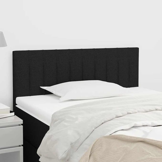 vidaXL - Hoofdbord - 100x5x78/88 - cm - stof - zwart