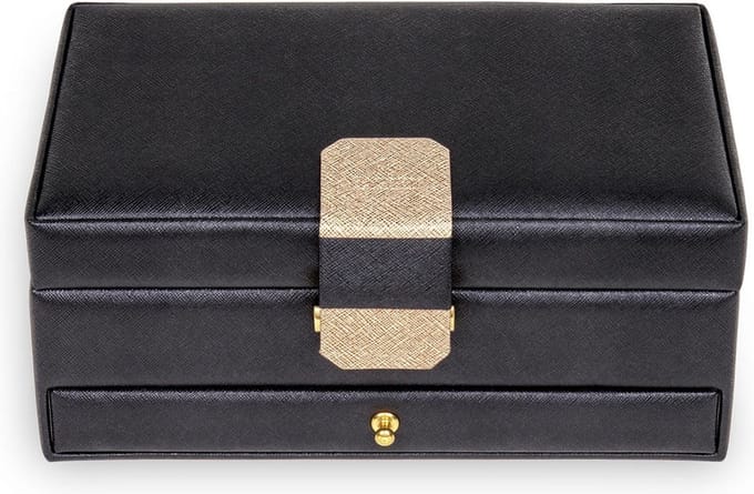 Sacher Sieradendoos Saffiano Jewellery Case Helen Black Zwart