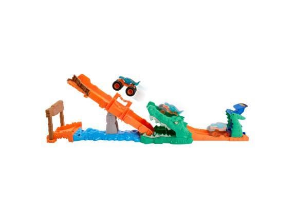 Hot Wheels Monster Trucks Crocodile Crash Challenge Voertuigen Speelgoed voertuigen Diverse speelgoedvoertuigen