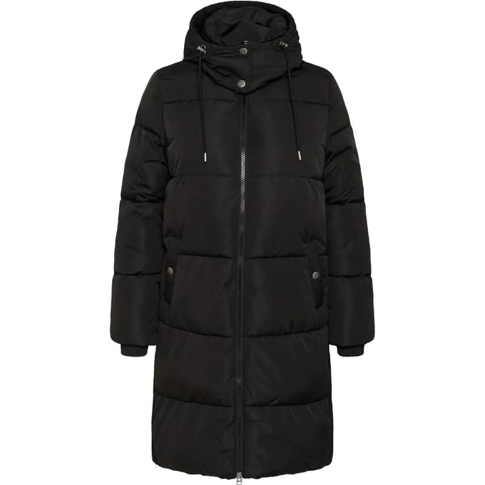 Damesjack met lange capuchon KAFFE Curve Nikole