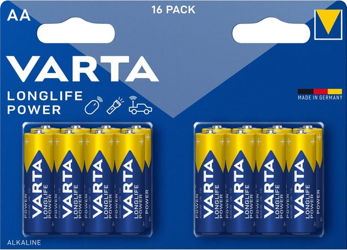 Varta AA Longlife Power Alkaline 16x