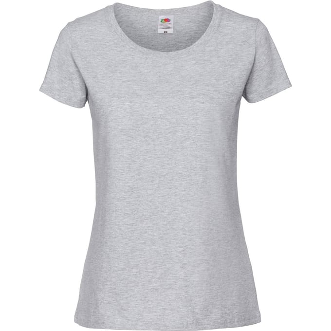 Fruit of the Loom Dames/Dames Iconic 190 T-Shirt (Heide Grijs)