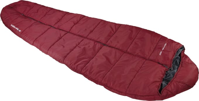 High Peak Century 300 - Mummieslaapzak - donkerrood/grijs