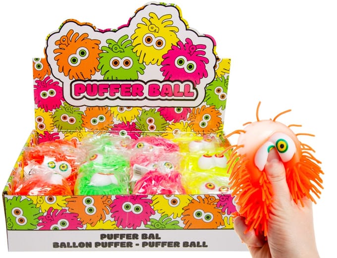 LG-Imports Puffer Ball with Eyes 10cm