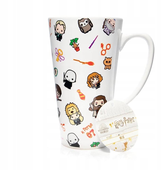 Merkloos Latte Mok 450 ml - Keramiek, Personages