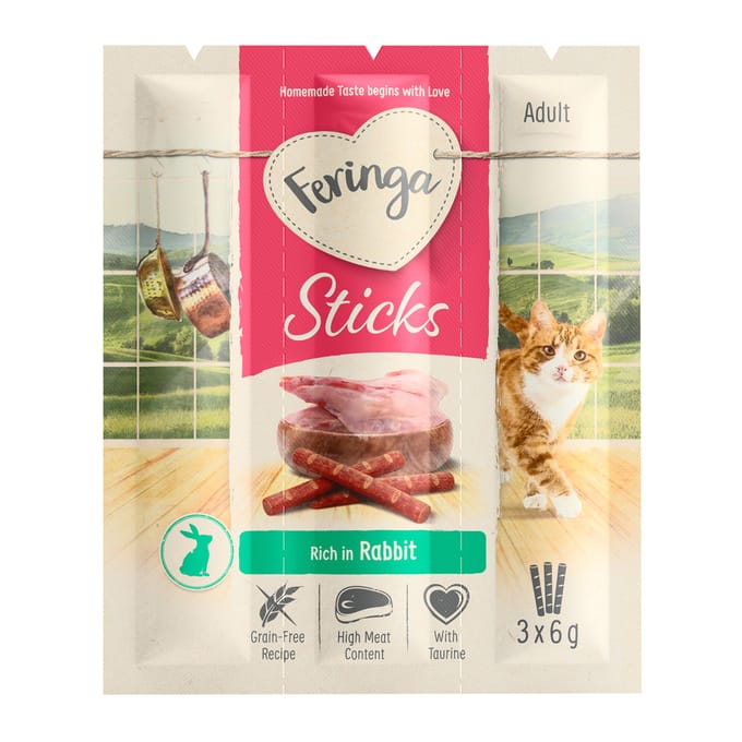 36x6g Sticks Konijn Feringa Kattensnacks