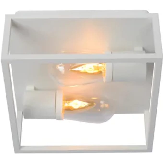 Lucide Plafondlamp Carlyn Wit 2xe14