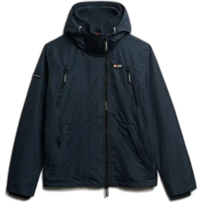 Superdry Jas Hooded Mtn Windbreaker Jacket M5012100a Eclipse Navy Mannen Maat - M