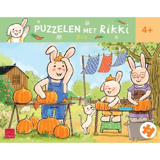 Puzzelen Met Rikki. 2-In-1-Puzzel Rikki Viert Feest