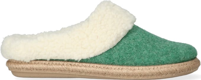 Toni Pons Miri-BF Dames Pantoffels Menta | Groen | Vilt | Maat 35