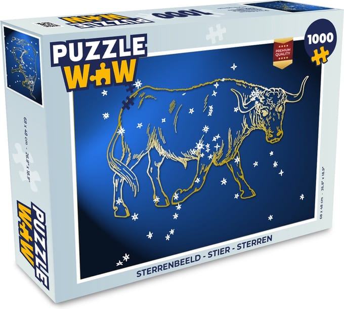 Puzzel Sterrenbeeld - Stier - Sterren - Legpuzzel - Puzzel 1000 stukjes volwassenen
