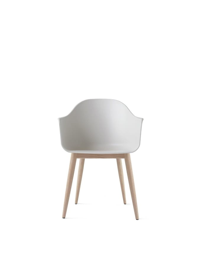 Audo - Harbour Dining Chair - eiken natuur - Leer Dakar bruin - beige