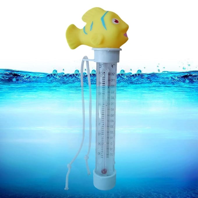 Zwembad Thermometer - Drijvende Meter - Watertemperatuur Meten - Duurzaam Ontwerp - 21 Centimeter - C