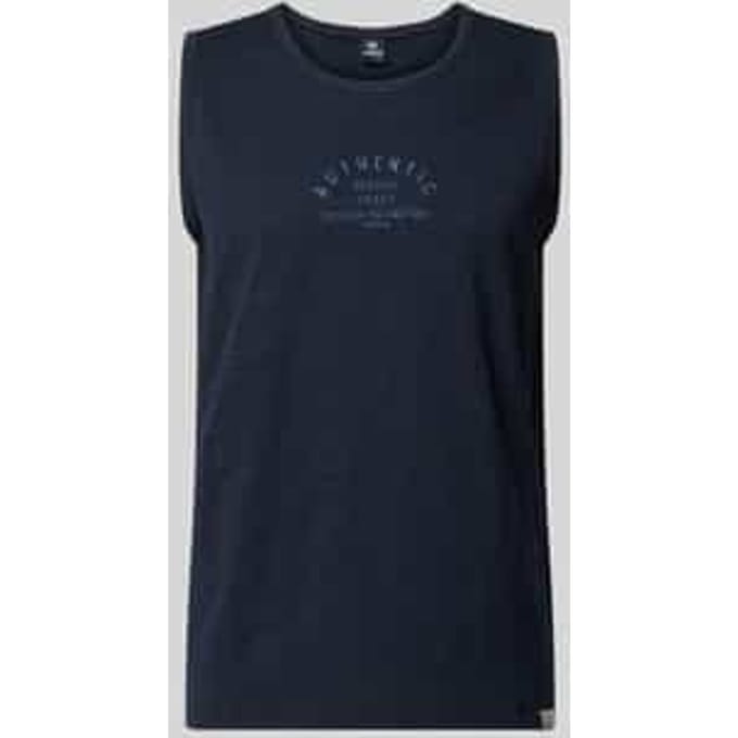 Tanktop met statementprint en ronde hals
